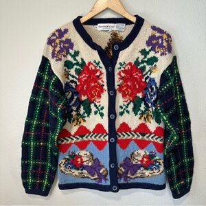 The Eagle’s Eye Vintage 100% Shetland Wool Cardigan